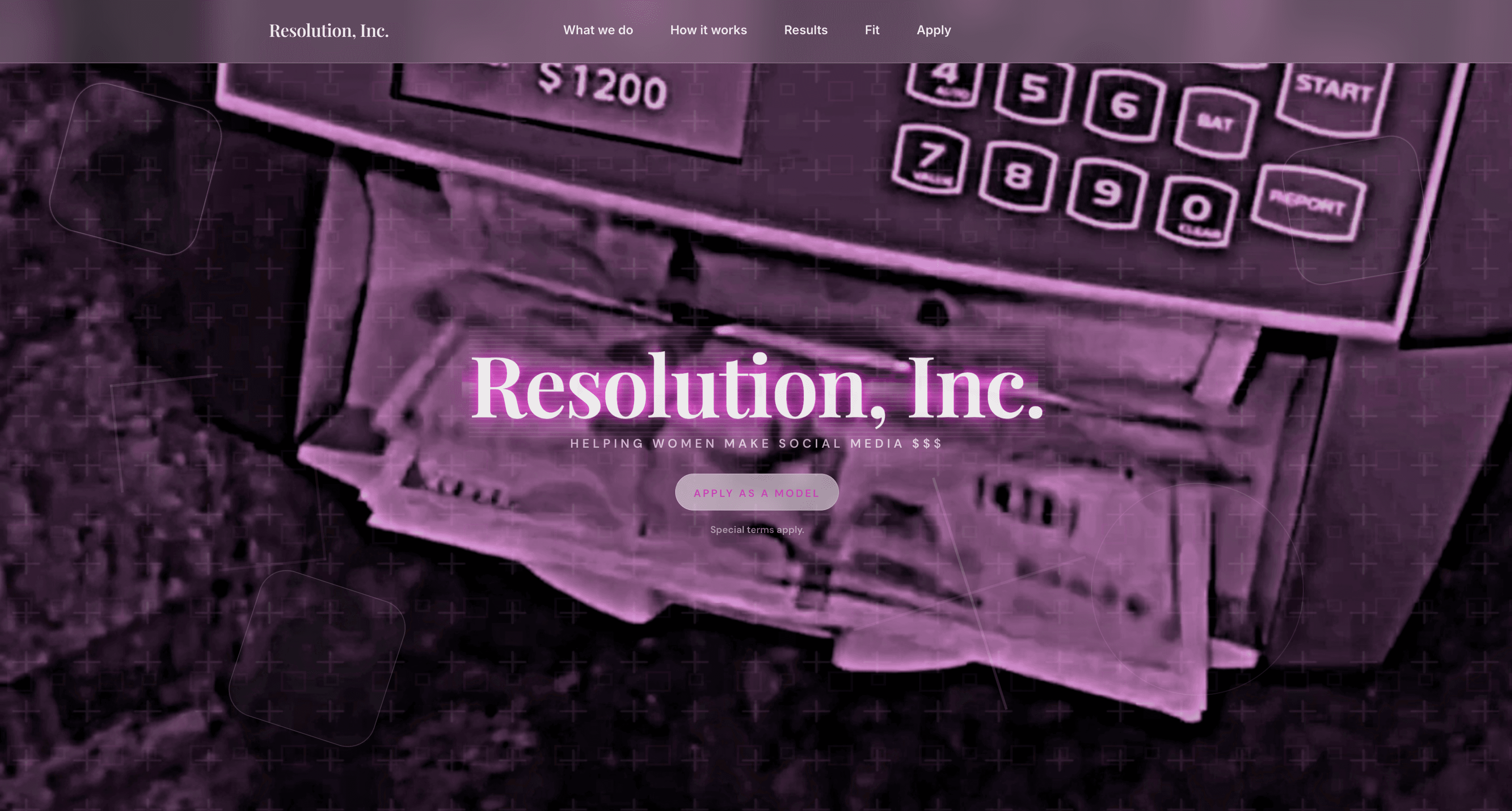 Resolution Marketing homepage